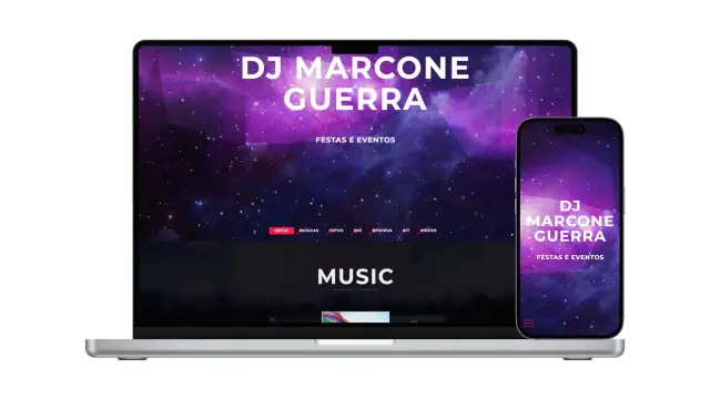 Site Marcone Guerra (profissional liberal) criado pela EDM Tech Solutions