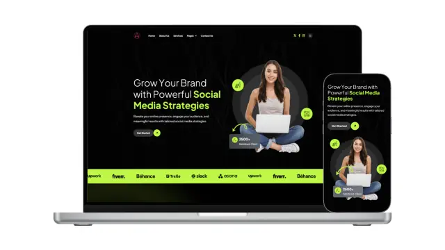 Site Agência de Marketing (modelo de site) criado pela EDM Tech Solutions